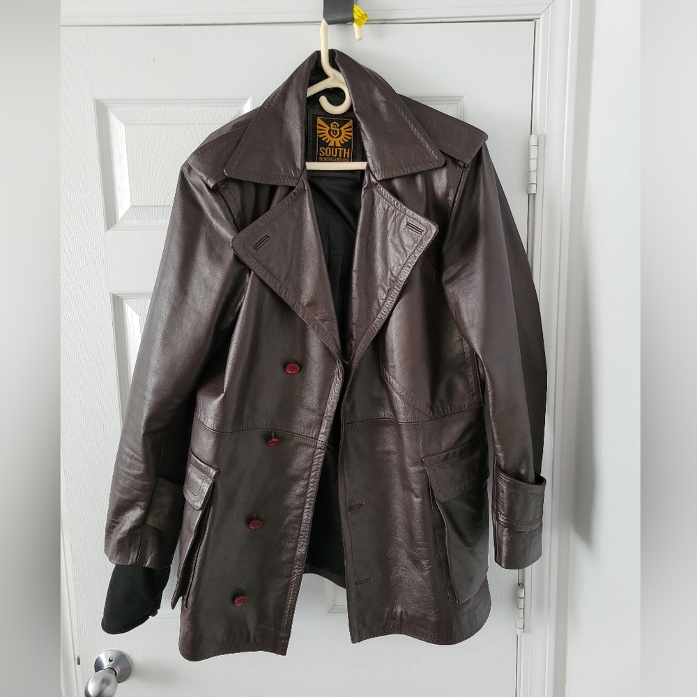 Men's Brown Bomber Jacket/Trench Coat
